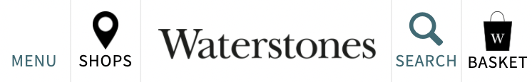 logo waterstones, zoeken en winkelwagen